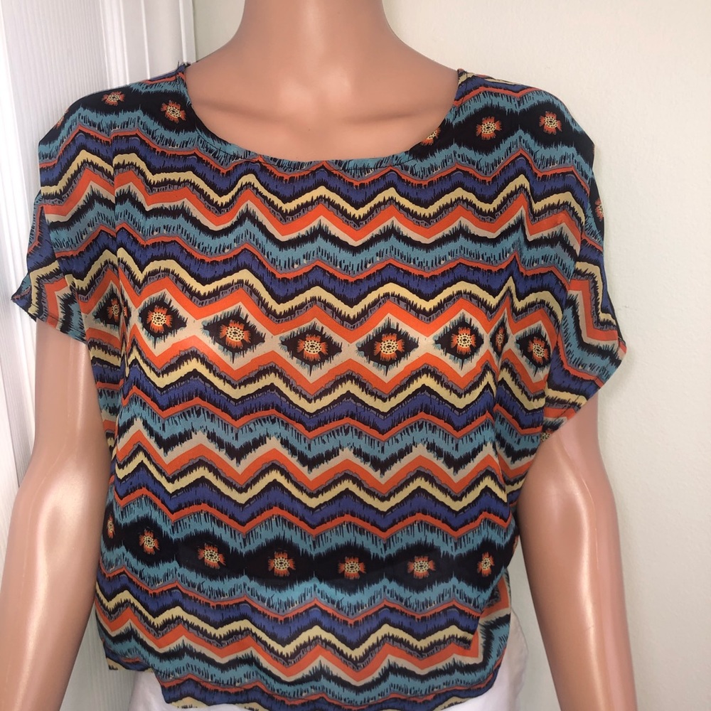 Large crop top shirt